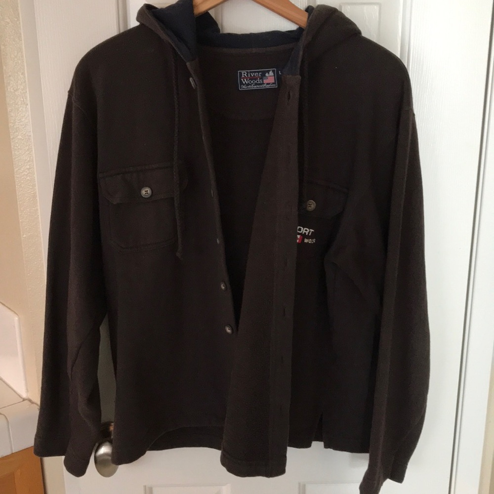 Hooded sweatshirt, size large from River Woods.